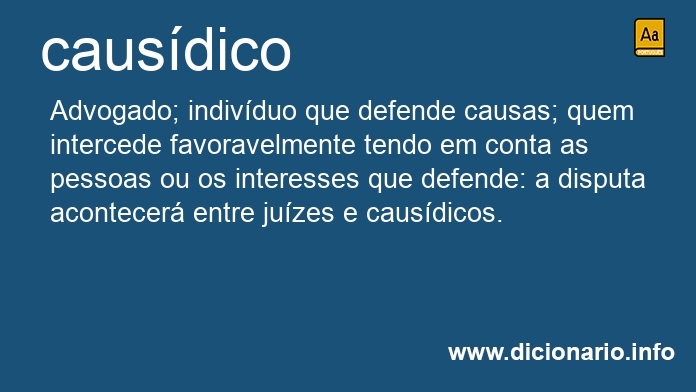 Significado de causdica