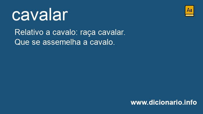 Significado de cavalais