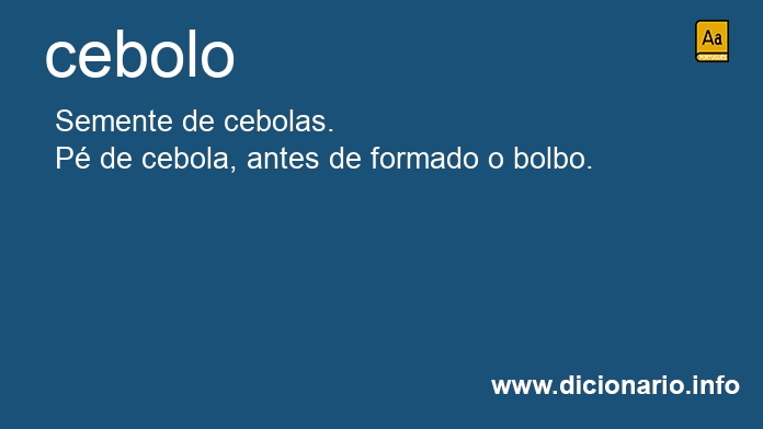 Significado de cebolo