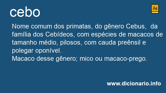 Significado de cebos