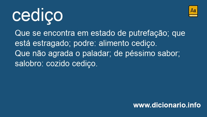 Significado de cedia