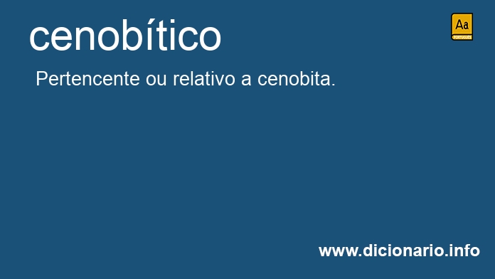 Significado de cenobtica