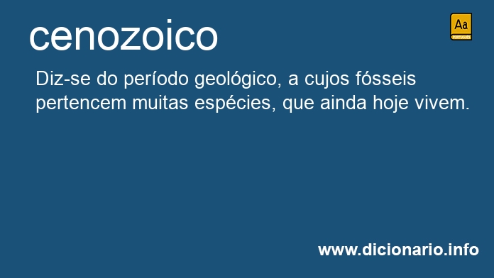 Significado de cenozoica