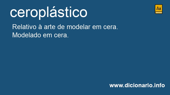 Significado de ceroplstico