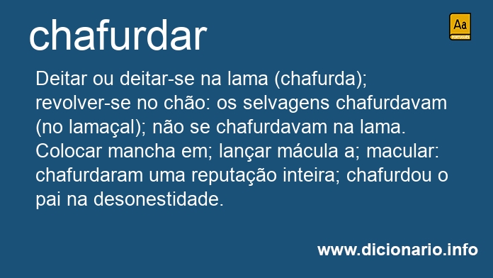 Significado de chafurdais