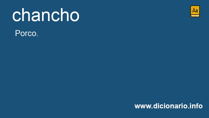 Significado de chancho