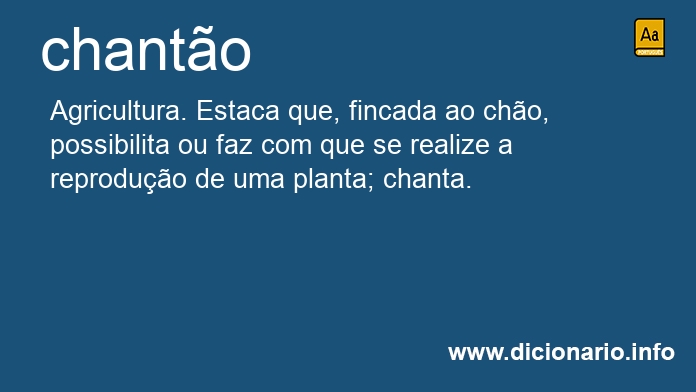 Significado de chanto