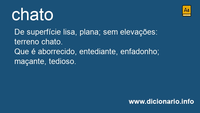 Significado de chatos