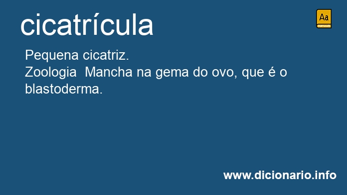 Significado de cicatrculas