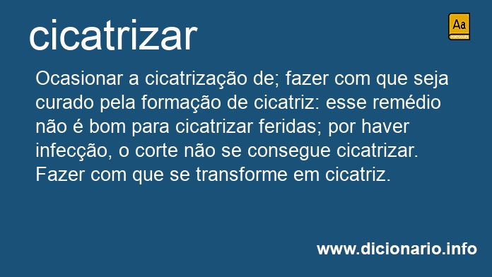 Significado de cicatrizai