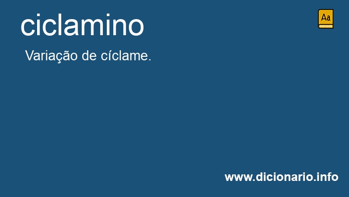 Significado de ciclamino