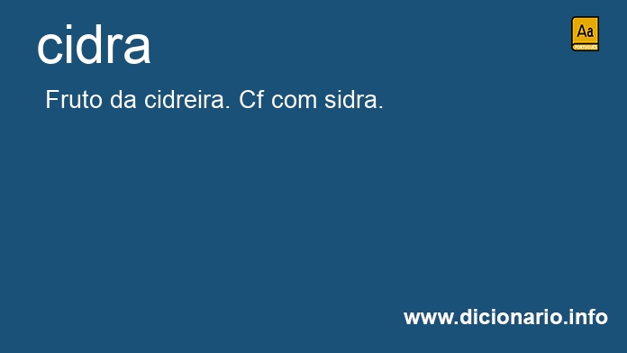 Significado de cidra