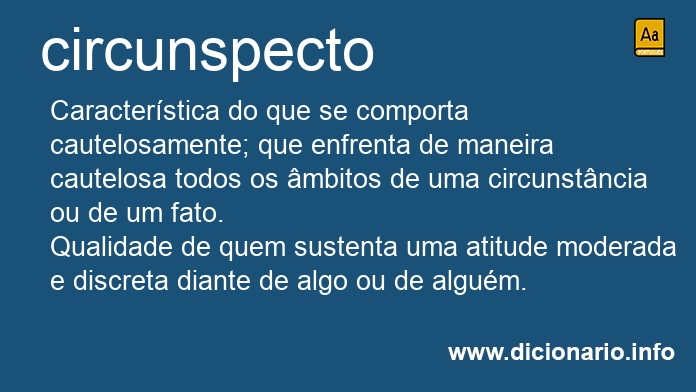 Significado de circunspecta