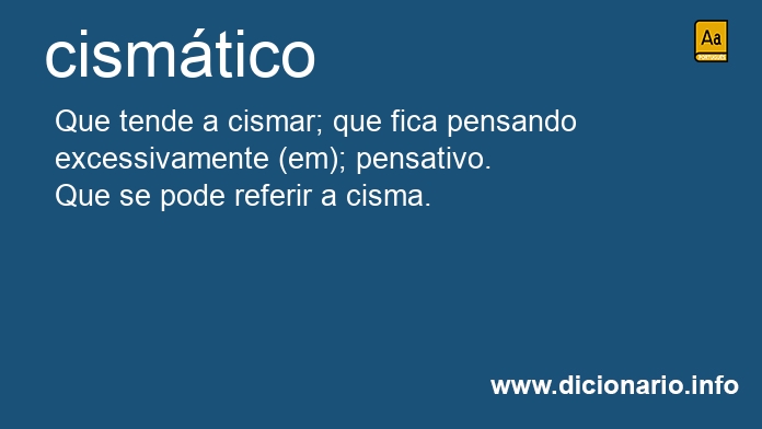 Significado de cismtica