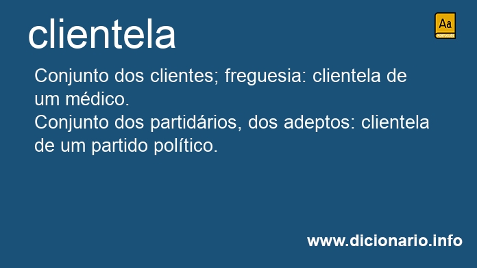 Significado de clientelas