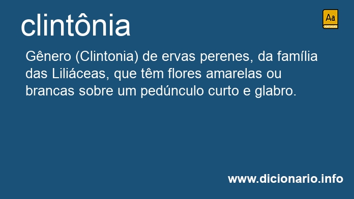 Significado de clintnia