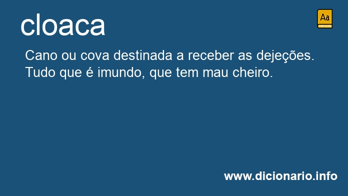 Significado de cloaca