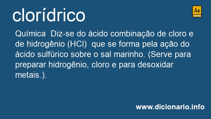 Significado de clordrica