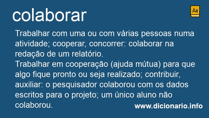 Significado de colaboraro