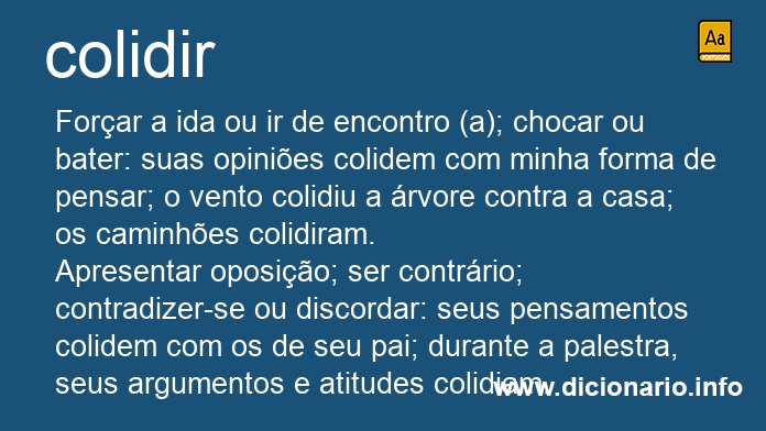 Significado de colidido