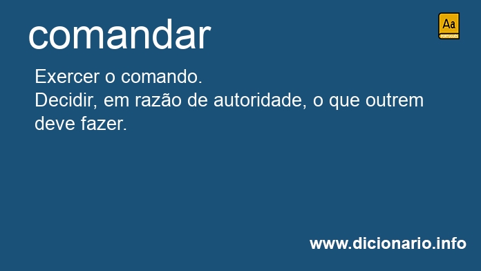 Significado de comandar