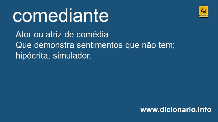 Significado de comediante