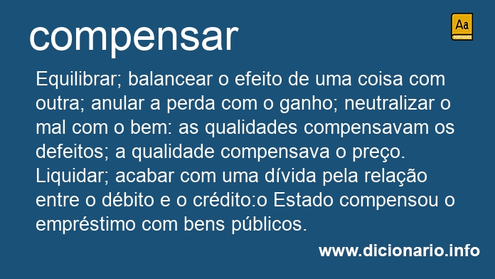 Significado de compensava