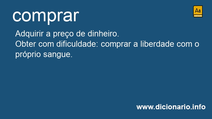 Significado de comprarei