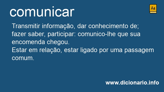 Significado de comunicando