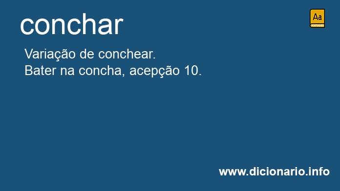 Significado de concharemos