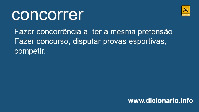 Significado de concorrerei