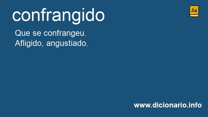 Significado de confrangidos