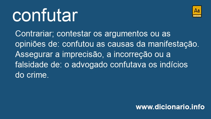 Significado de confutveis