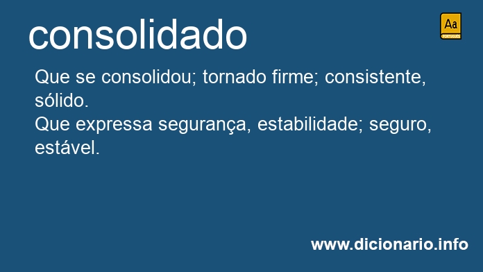 Significado de consolidada