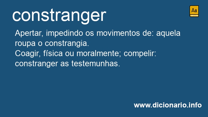 Significado de constrangeis