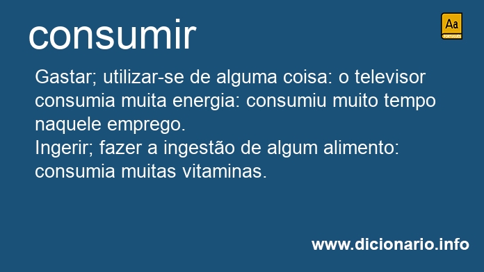 Significado de consumindo