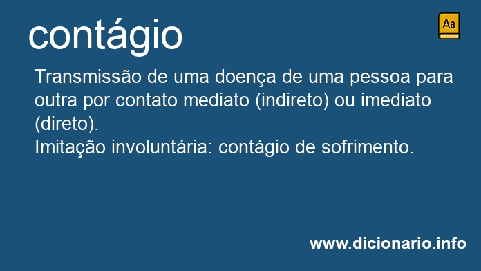 Significado de contgia