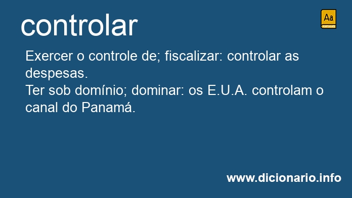 Significado de controla