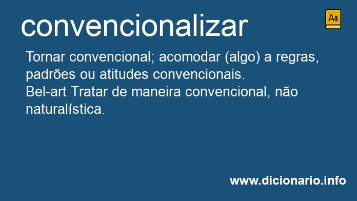 Significado de convencionalizado