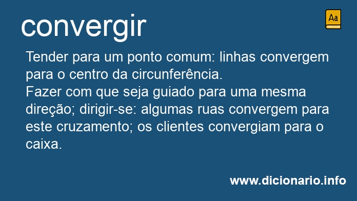 Significado de convergindo