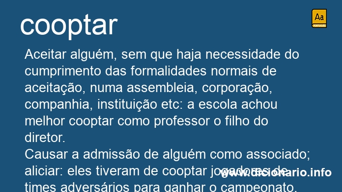 Significado de cooptarei