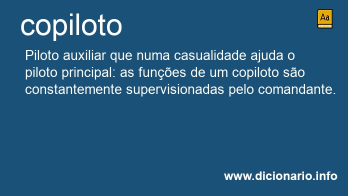 Significado de copiloto