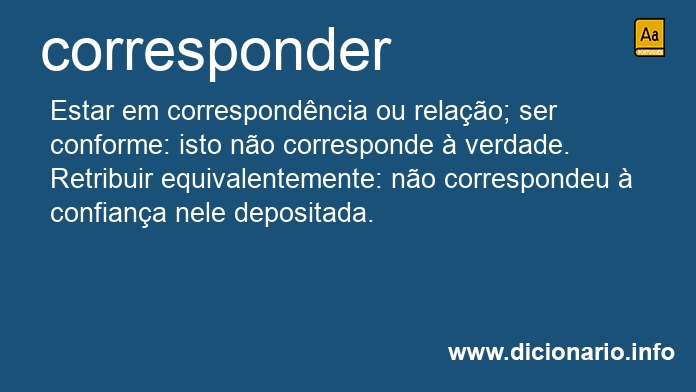 Significado de correspondramos