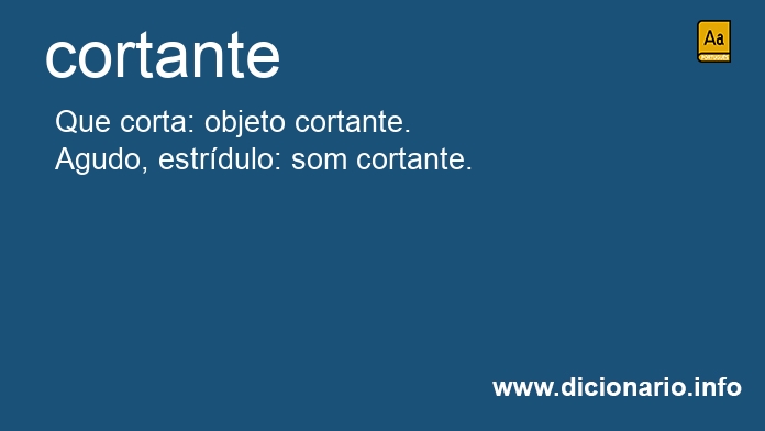 Significado de cortantes