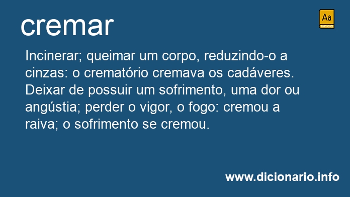 Significado de cremarem