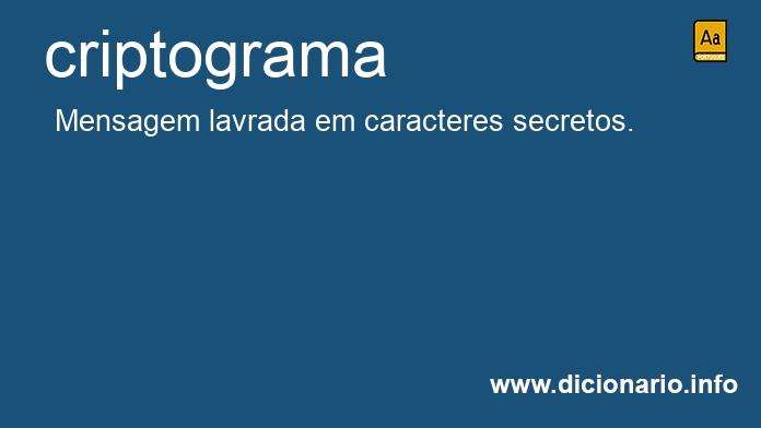 Significado de criptograma