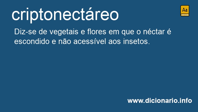 Significado de criptonectreo