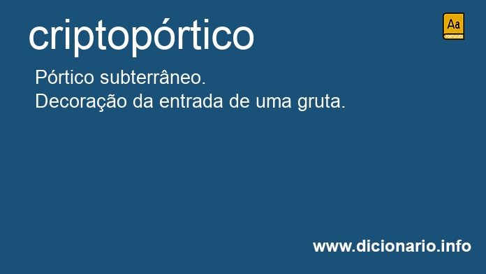 Significado de criptoprtico