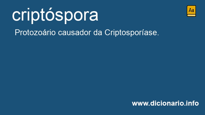 Significado de criptspora