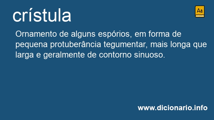 Significado de crstula